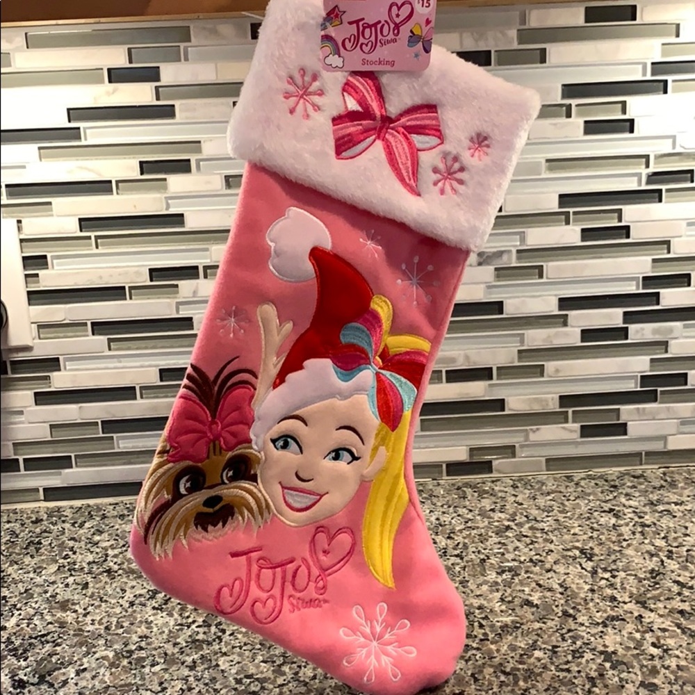 JoJo Siwa Pink Christmas‎ Stocking 18" 🆕️